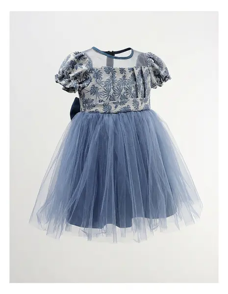 Rochita cu tulle Carla, model albastru