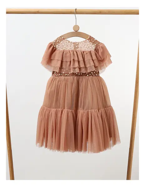 Rochita cu tulle Daria, model bej
