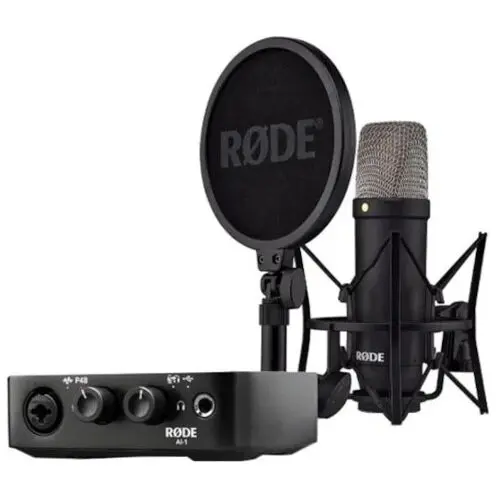 Rode Microfon Rode NT1 Signature+ AI-1 Studio Kit MK2 Negru