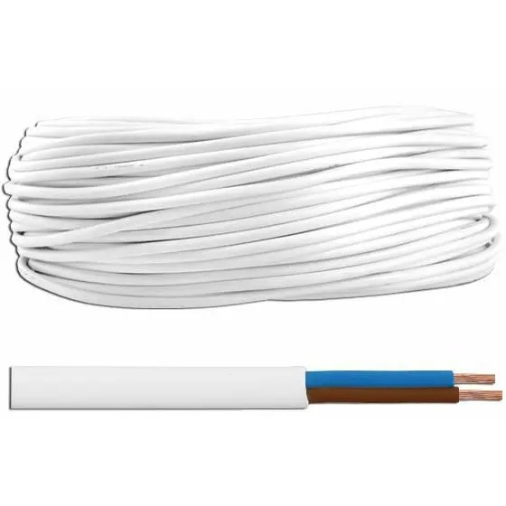 Rola 100m cablu electric litat (multifilar) de cupru MYYM / H05VV-F 2x1.5