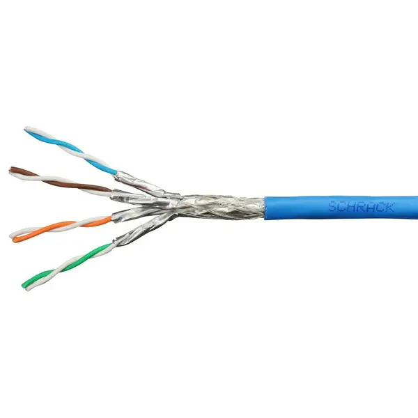 Rola 305 ml cablu F/UTP Cat.5e, 4x2xAWG24/1, LS0H, Eca, albastru Schrack HSEKF424H1