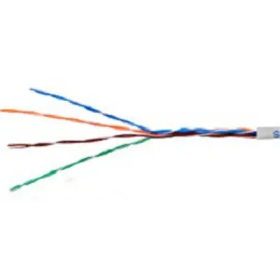 Rola 305 ml cablu U/UTP Cat.5e, 4x2xAWG24/1, PVC, Eca, gri, cutie HSEKU424P0