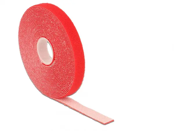 Rola cu arici rosie 5m x 13mm, Delock 18719