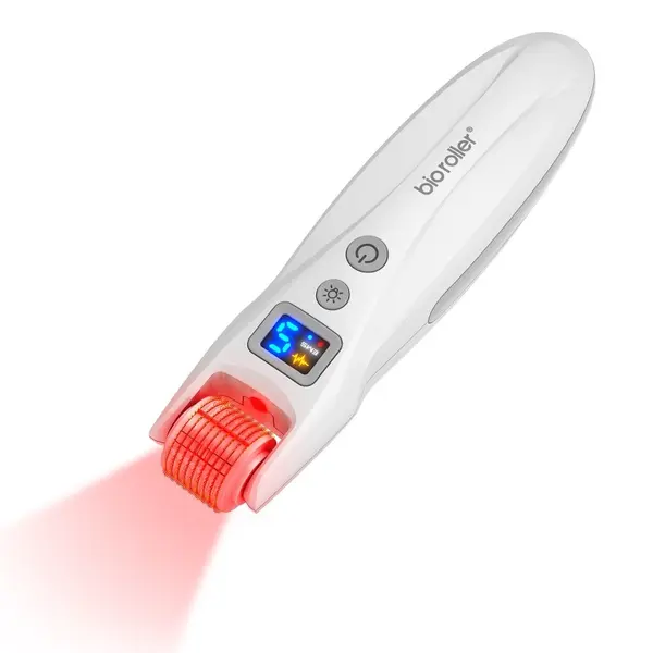 Rola Dermatologica, Dr.Pen, Bio Roller, G5 pentru Riduri, Vergeturi, Cicatrici, 540 Ace, cu Fototerapie, Adancime 0.50-2mm