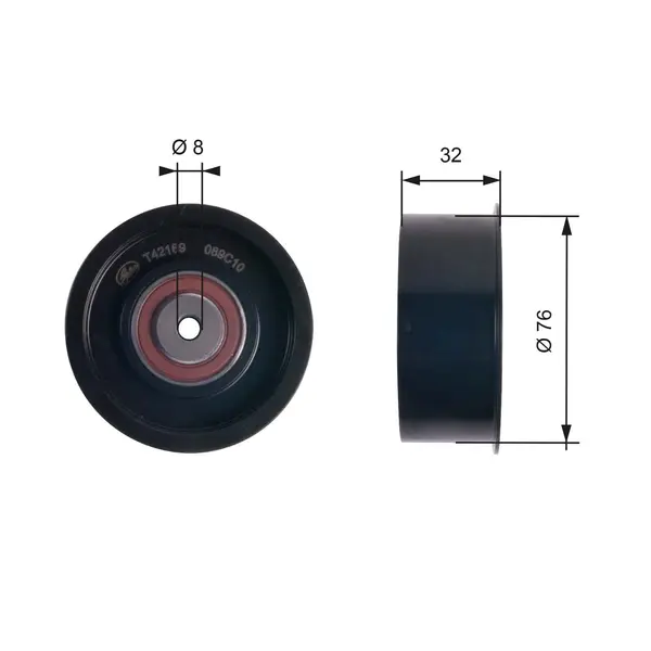 Rola ghidare/conducere, curea distributie GATES PowerGrip™ T42169