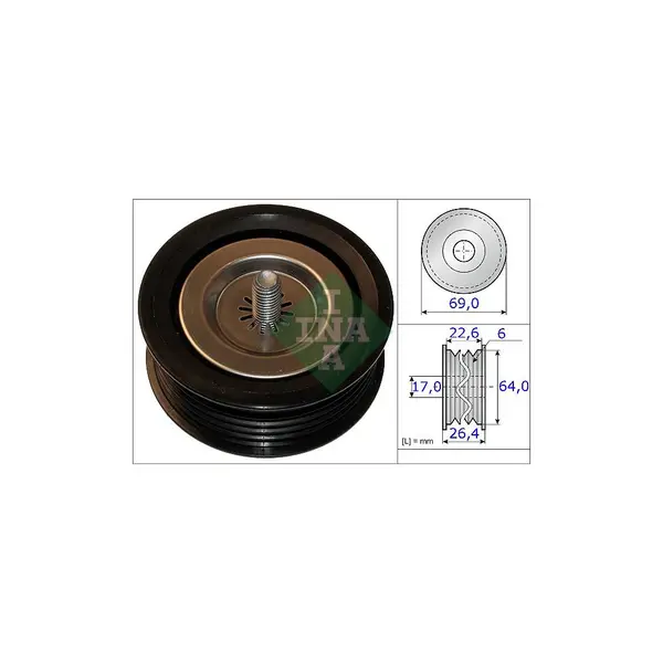 Rola ghidare/conducere, curea transmisie Schaeffler INA 532 0671 10