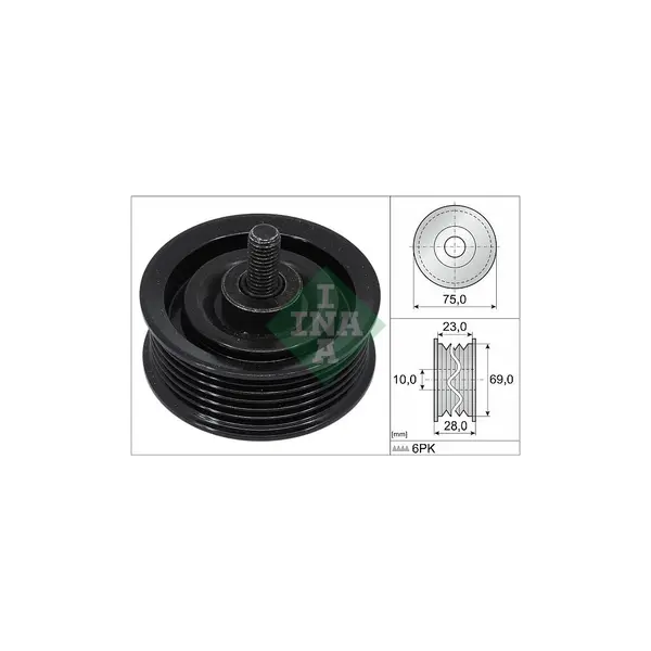 Rola ghidare/conducere, curea transmisie Schaeffler INA 532 0744 10