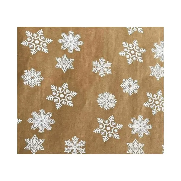 Rola Hartie pentru Ambalat, Model Fulgi de Nea, 70 cm x 180 m