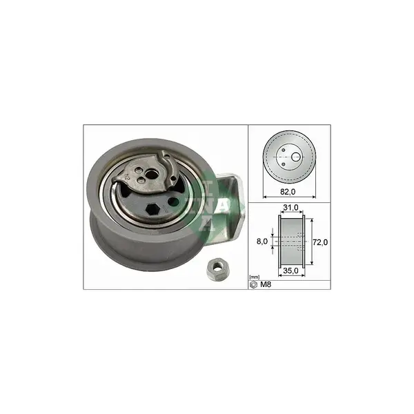 rola intinzator,curea distributie Schaeffler INA 531 0436 20