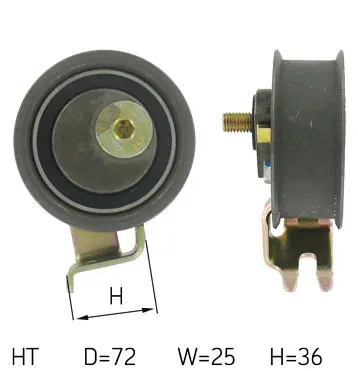 rola intinzator,curea distributie SKF VKM 11116