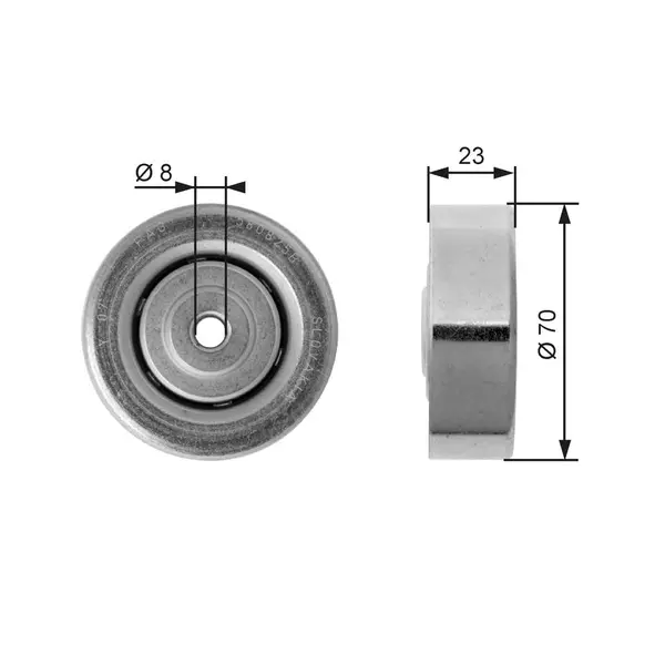 rola intinzator,curea transmisie GATES T36161