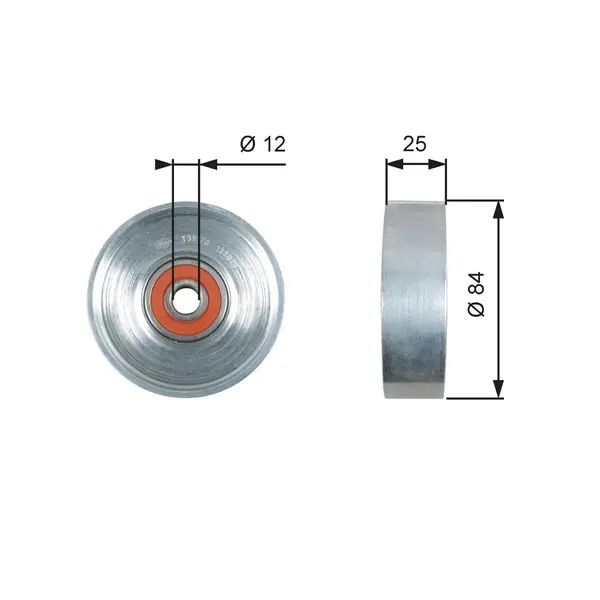 rola intinzator,curea transmisie GATES T39178