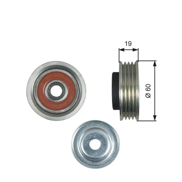 rola intinzator,curea transmisie GATES T39181