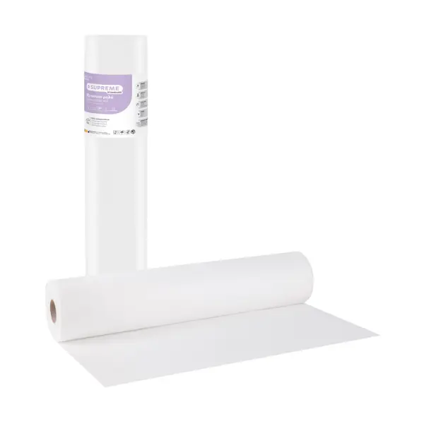 Rola material 1 strat alb Bournas Medicals Soft Care Supreme Examination roll White 68x70m 15gr 1buc