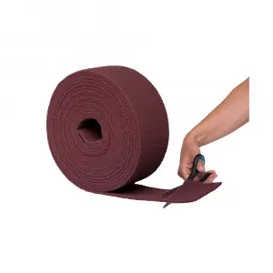 Rola pasla abrazive rosie fina 115mm x 10m COLAD