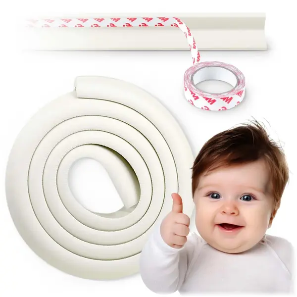 Rola protectie multifunctionala din spuma pentru margini si muchii Ricokids 2m Alb