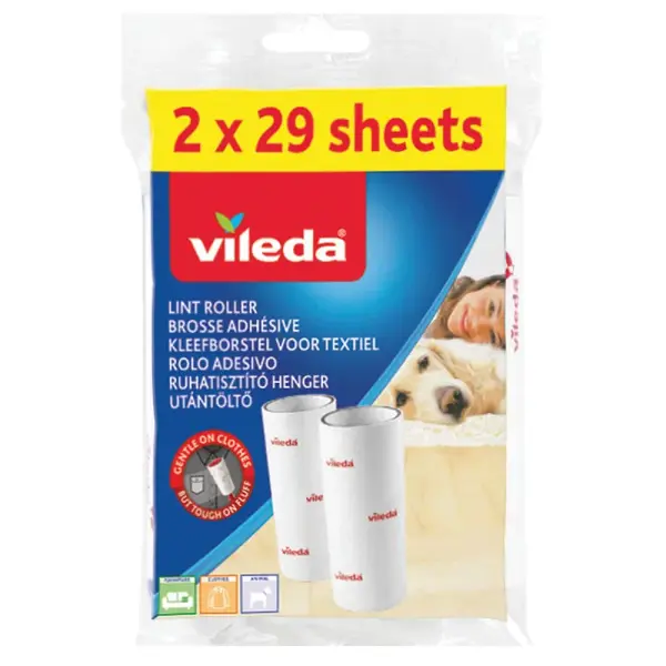 Rola scame rezerva 2 x 29 folii Vileda Rola scame rezerva 2 x 29 folii Vileda