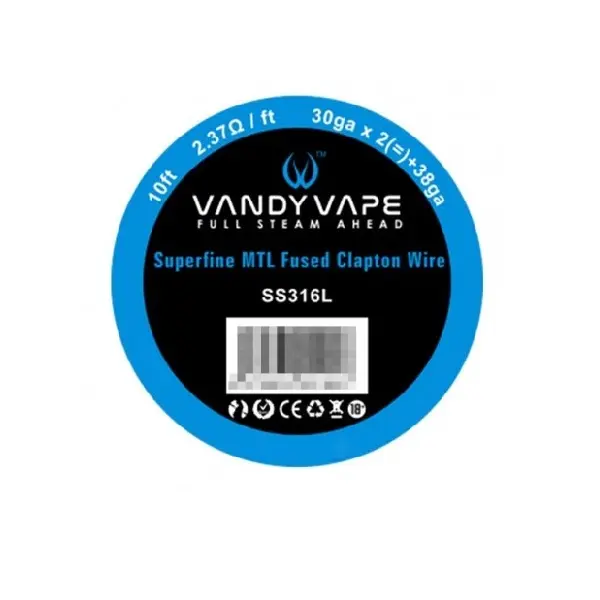 Rola VandyVape Superfine MTL SS316L Fused Clapton 30GAx2+38GA