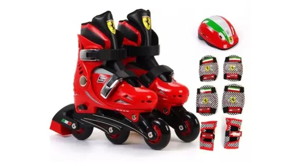 Role ferarri masura 29 - 32 rosii cu set protectie
