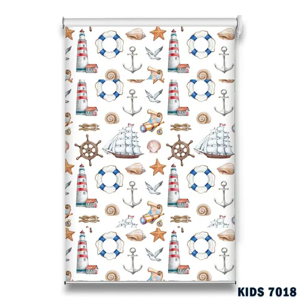 Roletă textilă KIDS 7018 cu model marin