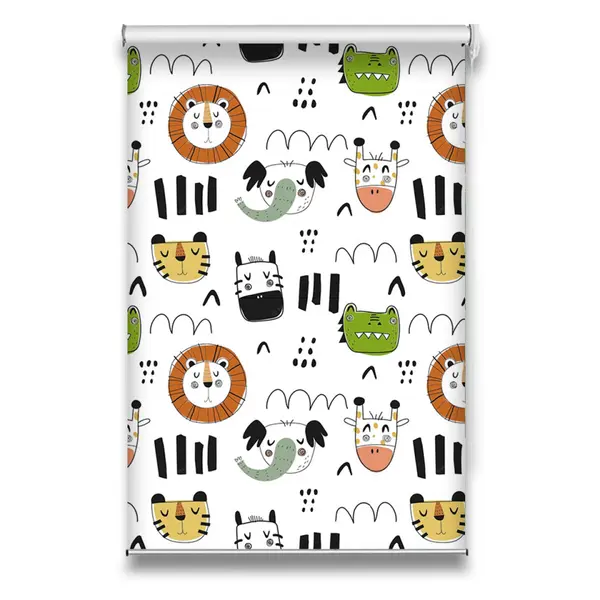 Roletă textilă Kids 7020 cu animale colorate