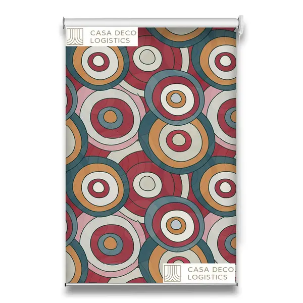 Roletă textilă Urban 4015 cu model geometric retro