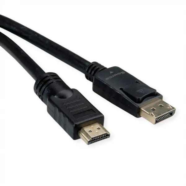 Roline Cablu Displayport la HDMI 4K60Hz T-T 7.5m, Roline 11.04.5776