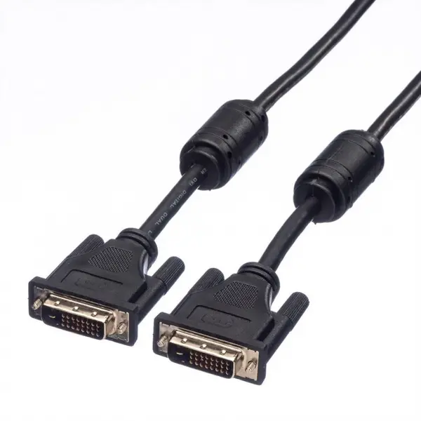 Roline Cablu DVI-D Dual Link 24+1pini T-T ecranat 10m, Roline 11.04.5595