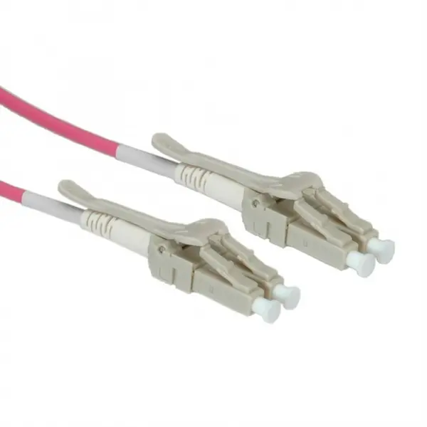 Roline Cablu fibra optica LC - LC OM4 conector Low Loss pentru Data Center 10m violet, Roline 21.15.8880