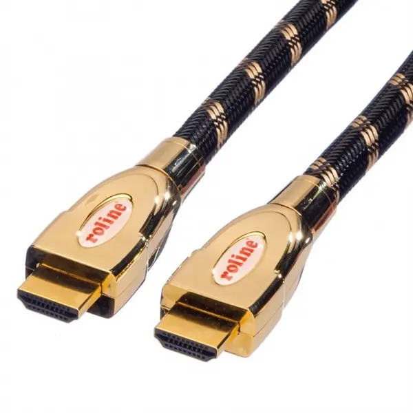 Roline Cablu HDMI 4K GOLD Ultra HD Cable + Ethernet 3m, Roline 11.04.5692