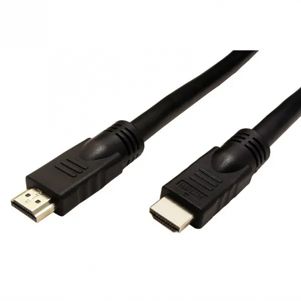 Roline Cablu HDMI UHD 4K activ cu repeater T-T Negru 10m, Roline 14.01.3451