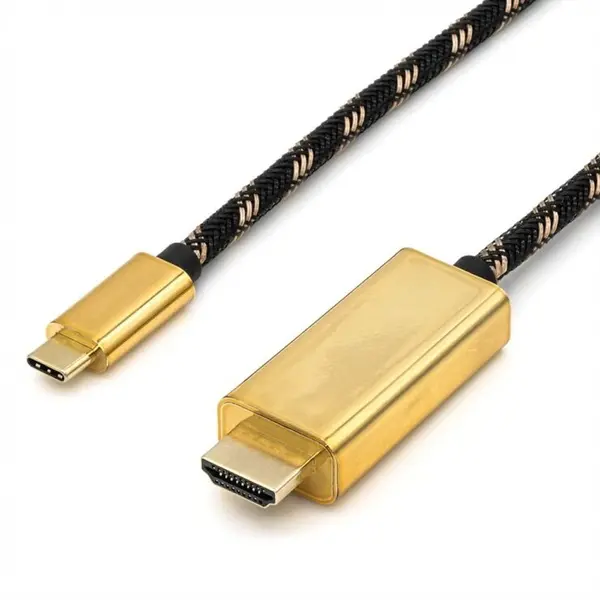 Roline Cablu USB-C la HDMI 4K60Hz GOLD T-T 2m, Roline 11.04.5847