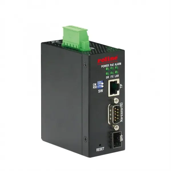 Roline Convertor industrial Ethernet/SFP Slot la serial RS232, Roline 21.13.1138