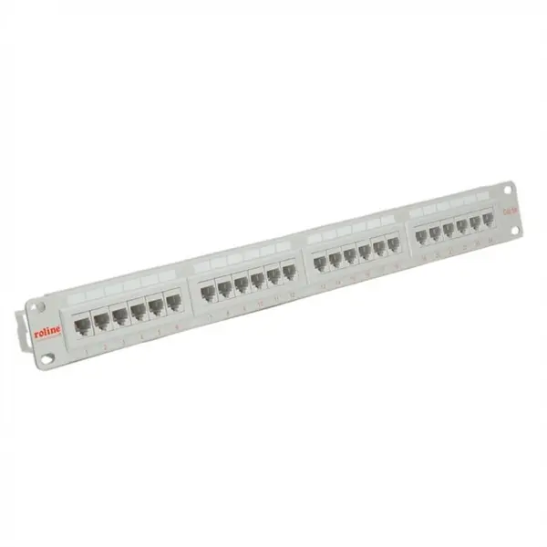 Roline Patch Panel UTP Cat.5e, 24 porturi, gri, Roline 26.11.0347