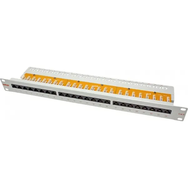 Roline Patch Panel UTP Cat.6, 24 porturi, gri, Roline 26.11.0355