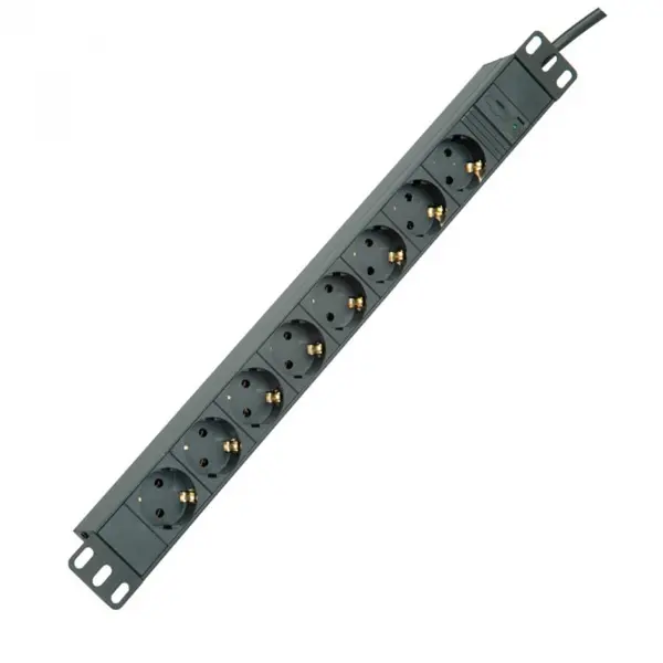Roline PDU ROLINE 19.07.1623-10, 8 prize Schuko, 1U, 2300W, Negru