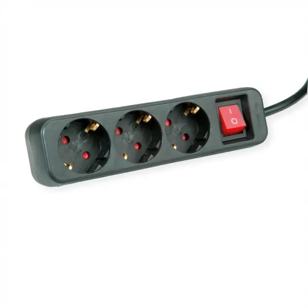 Roline Prelungitor cu 3 prize Schuko 10m si switch ON/OFF, Roline 19.07.1071