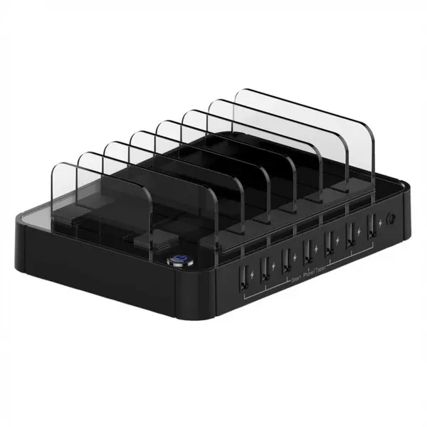 Roline Statie de incarcare (incarcator priza) cu 7 x USB 2.4A, Roline 19.07.1051