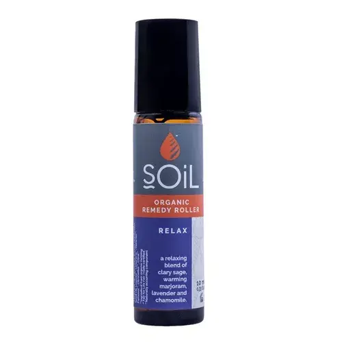 Roll-On Relax cu Uleiuri Esențiale Pure Organice ECOCERT, 10 ml | SOiL