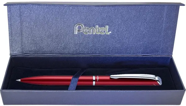 Roller automat Pentel BL2007 - Bordo, mina albastra