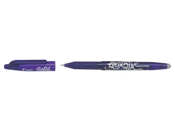 Roller cu cerneala Pilot Frixion Ball diverse culori 0.7 mm cu capac Roller cu cerneala Pilot Frixion Ball diverse culori 0.7 mm cu capacViolet