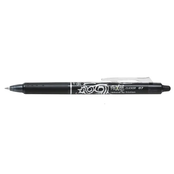 Roller cu cerneala Pilot Frixion Clicker diverse culori 0.7 mm Roller cu cerneala Pilot Frixion Clicker diverse culori 0.7 mm negru