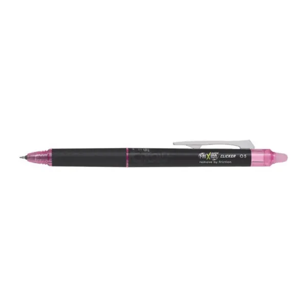 Roller cu cerneala Pilot Frixion Clicker Point diverse culori 0.5 mm Roller cu cerneala Pilot Frixion Clicker Point diverse culori 0.5 mm Roz