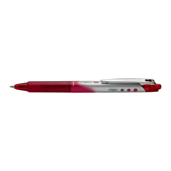 Roller cu cerneala Pilot V-Ball RT diverse culori 0.7 mm cu click Roller cu cerneala Pilot V-Ball RT diverse culori 0.7 mm cu click rosu