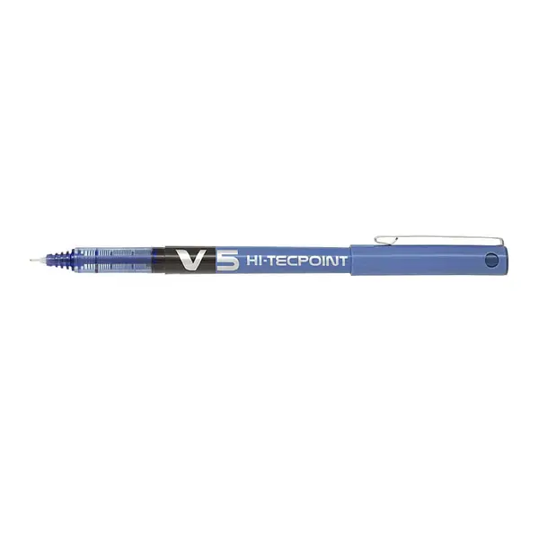 Roller cu cerneala Pilot V5 Hi-Tecpoint diverse culori 0.5 mm cu capac Roller cu cerneala Pilot V5 Hi-Tecpoint diverse culori 0.5 mm cu capac albastru