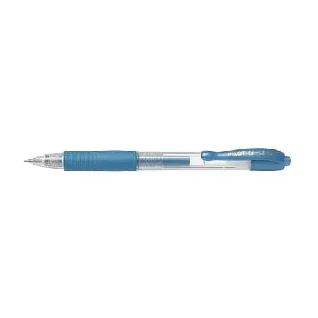 Roller cu gel G-2 Metalic Pilot 0.7 mm varf mediu albastru