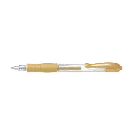 Roller cu gel G-2 Metalic Pilot 0.7 mm varf mediu auriu