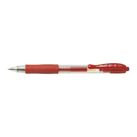 Roller cu gel G-2 Pilot 0.5 mm varf fin Roller cu gel Pilot G-2 0.5 mm rosu