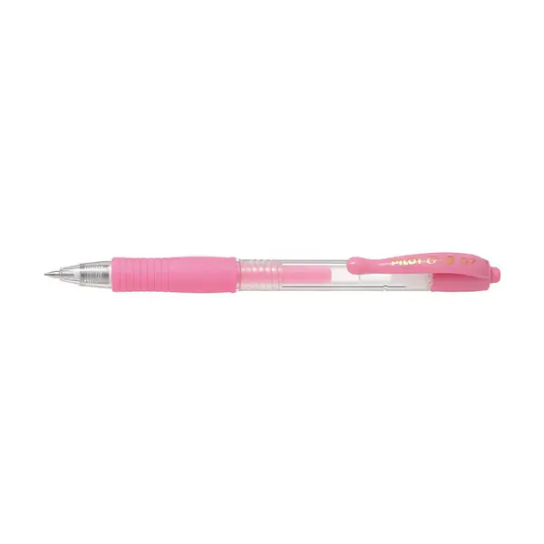 Roller cu gel Pilot G-2 culori pastel 0.7 mm cu click Roller cu gel Pilot G-2 culori pastel 0.7 mm cu click roz