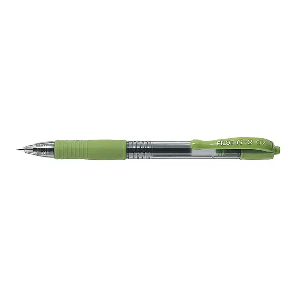 Roller cu gel Pilot G-2 diverse culori 0.7 mm cu click Roller cu gel Pilot G-2 diverse culori 0.7 mm cu click verde deschis